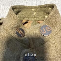 Authentic 1917 WWI doughboy Army Coat Small-medium Size. Please Read Descrip