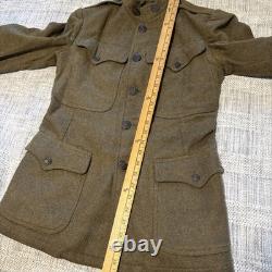 Authentic 1917 WWI doughboy Army Coat Small-medium Size. Please Read Descrip
