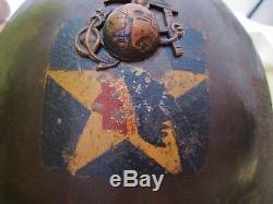 Authentic WW1 Era USMC 3/5 Helmet