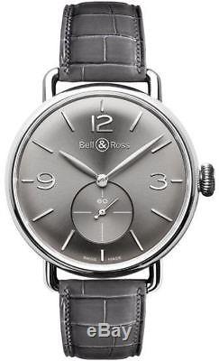 BELL AND ROSS Men's WW1 Argentium Watch BRWW1-ME-AG-RU-SCR