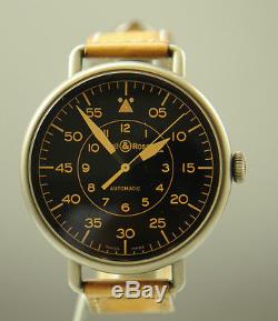 BELL & ROSS MILITARY VINTAGE BR WW1-92-SP PVD FINISHED SS AUTOMATIC MENS WATCH