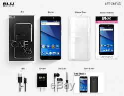 BLU Life One X3 32GB 5.5 4G LTE Dual Sim Android GSM Unlocked L0150WW Black