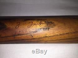 Baseball History Bat signed Shoeless Joe Jackson WWI Fund Raiser 125 Slugger 35