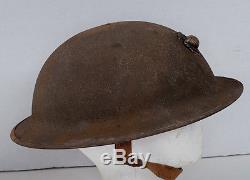 Beautiful WW1 USMC Helmet with EGA Liner & Chinstrap