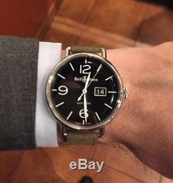Bell & Ross WW1-96 Grande Date B&R BRWW196-BL-ST/SCR Wrist Watch for Men
