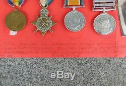 Boer War & WWI British Medal Group Named to PTE F. Carey. Royal Irish Fusiliers