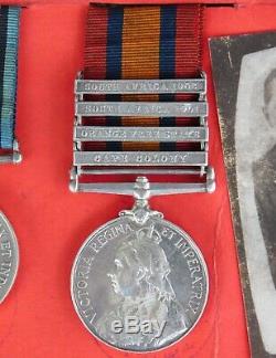 Boer War & WWI British Medal Group Named to PTE F. Carey. Royal Irish Fusiliers