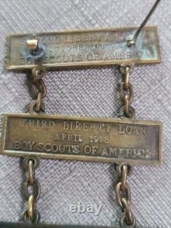 Boy Scouts of America U. S. Treasury World War One Liberty Loan 4 Bar Medal