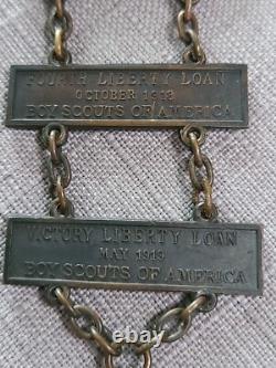 Boy Scouts of America U. S. Treasury World War One Liberty Loan 4 Bar Medal