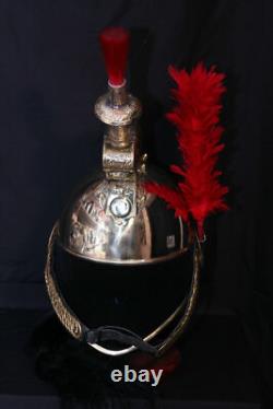 Brass French Cuirassier Officer's Helmet Napoleon Style Helmet w Stand