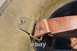 British Army Wwi Steel Combat Helmet In Excellent All Original Conditions Size 7