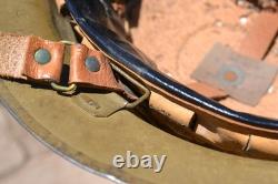 British Army Wwi Steel Combat Helmet In Excellent All Original Conditions Size 7