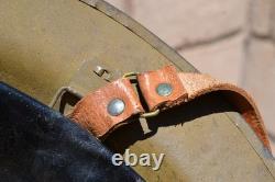 British Army Wwi Steel Combat Helmet In Excellent All Original Conditions Size 7