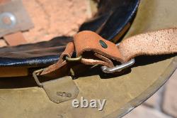 British Army Wwi Steel Combat Helmet In Excellent All Original Conditions Size 7