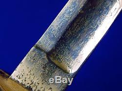 British English Pre WW1 Engraved Numbered Officer's Sword with Scabbard