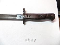 British Sanderson WW1 Model 1907 Bayonet Fighting Knife No Scabbard