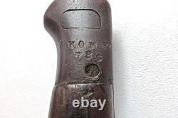 British Sanderson WW1 Model 1907 Bayonet Fighting Knife No Scabbard