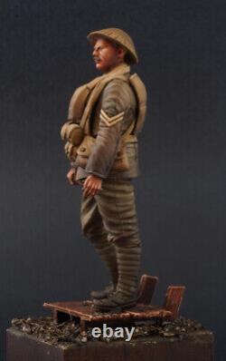 British Trench Raider WWI-Pro Built & Painted Resin Figure 75mm (1/24)