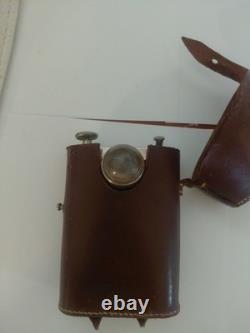 British WWI Flashlight in leather holder The Orilux