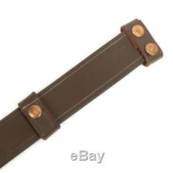 British WWI & WWII SMLE Enfield Leather Rifle Sling- Dated, Manufacturer Stamp