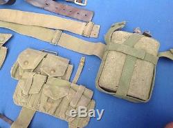 Collection Of Ww1 Or Ww2 Homeguard Original British Webbing