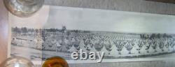 Camp Sevier S. C. Infantry Tents Photo 1918 WWI Original Panoramic 34 x 7 1/4