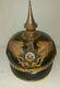 Casque &agrave; pointe, Spikelmet Beau casque d' Officier de la Garde Prussienne. Ww. 1
