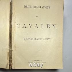 Cavalry Drill Regulations United States Army Original WWI Militaria Book 1896