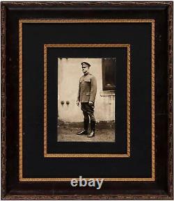 Christy Mathewson Framed Autographed WWI Uniform Photograph