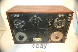 Circa 1917 Nesco Cn-240 Ww1 Wireless Radio Receiver Must See