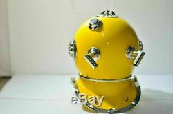 Collectible Marine Antique Anchor Diving Divers Helmet Solid Brass Steel Decor