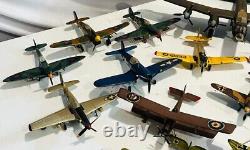 Collection 37 Assembled 172 Model War Planes Tanks Kitty Hawk WWI WWII Korea