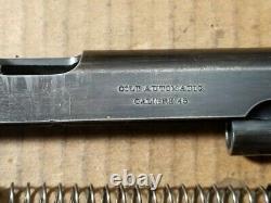 Colt 1911.45 cal Early Vintage WWI Slide, Recoil, Sights and Bushing 1918