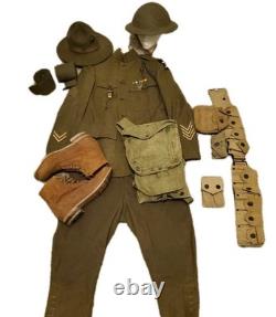 Complete Wwi Us Uniform, Original, Perfect Condition