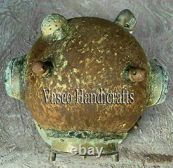Copper Antique Diving Helmet Rare Boston Divers Scuba Navy Deep Mark VI Sea Xmas