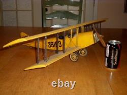Curtiss Jn-4 Jenny, Handmade, Wood Frame-cloth Model Built Biplane, Length 21
