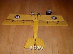 Curtiss Jn-4 Jenny, Handmade, Wood Frame-cloth Model Built Biplane, Length 21