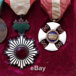 D Medals in box 1901-WWI Italy Colonel bersaglieri China Japan