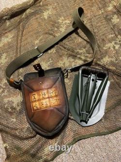 Davranov Trench Drop E-Tool And Handmade Leather Carrier RARE 1/1