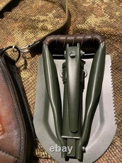 Davranov Trench Drop E-Tool And Handmade Leather Carrier RARE 1/1