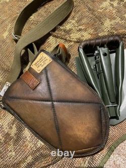 Davranov Trench Drop E-Tool And Handmade Leather Carrier RARE 1/1