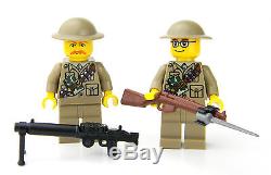 Doughboy Soldiers WW1 Army minifigure Soldiers made with real LEGO minifigs