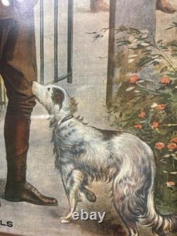 EXCEPTIONAL CONDITION! EG RENESCH'S DUTY CALLS Gorgeous WW1 FRAMED Print! 23