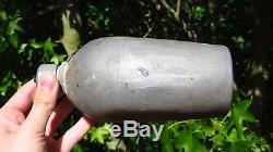 Early WW1 US Army Military M1910 SPUN SEAMLESS Aluminum Canteen