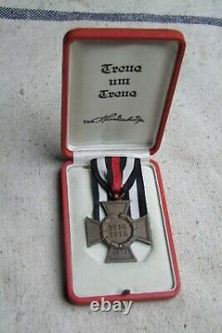 Ehrenkreuz für Frontkämpfer im Etui Treue um Treue Hindenburg Orden FEK 1. Wk WW1