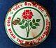 Enamel plaque grave ww1 lancashire division found at Givenchy death plaque relic