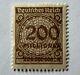 Error 1923 Germany 200m Stamp Inflation With Shift To The Right