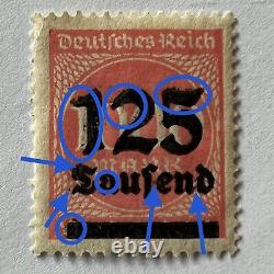 Error 1923 Germany Stamp #255 Significant Printing Errors And Doubling $125,000