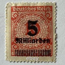 Error 1923 Germany Stamp #313/319 With Blotch Dots $5,000,000,000 Inflation