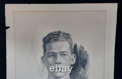 Exquisite WWI Pencil Drawing Of Soldier Artist Signed Ned Steel